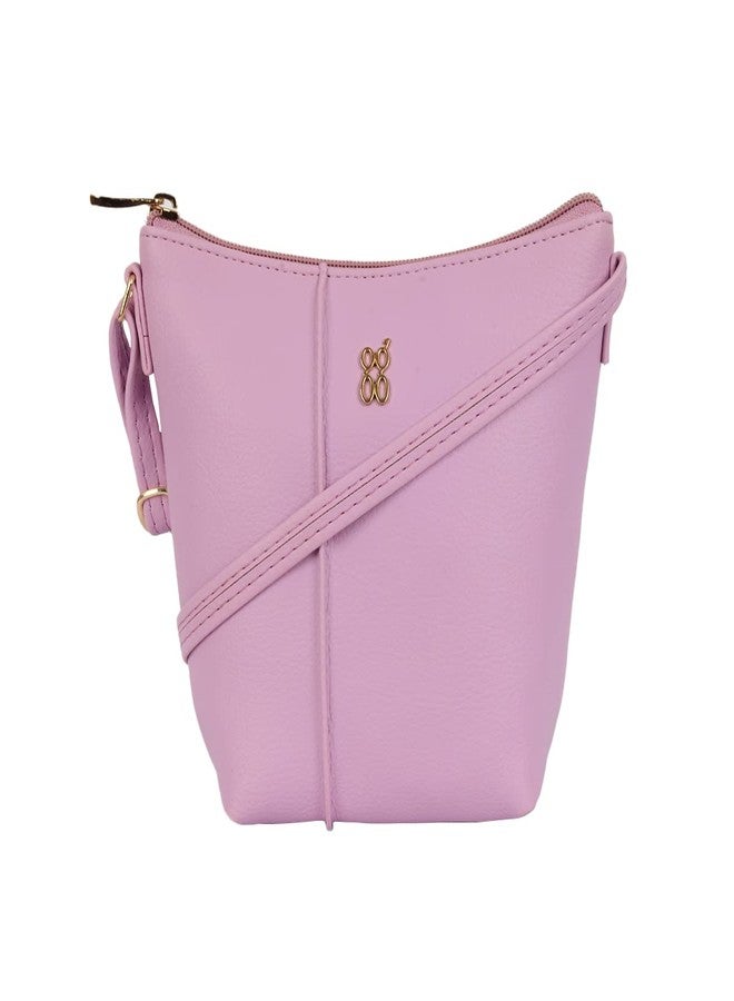 Baggit Women Pink Hobo Sling Bag XXS Size | Ladies Stylish Casual Cross Body Purse Handbag - Image 1